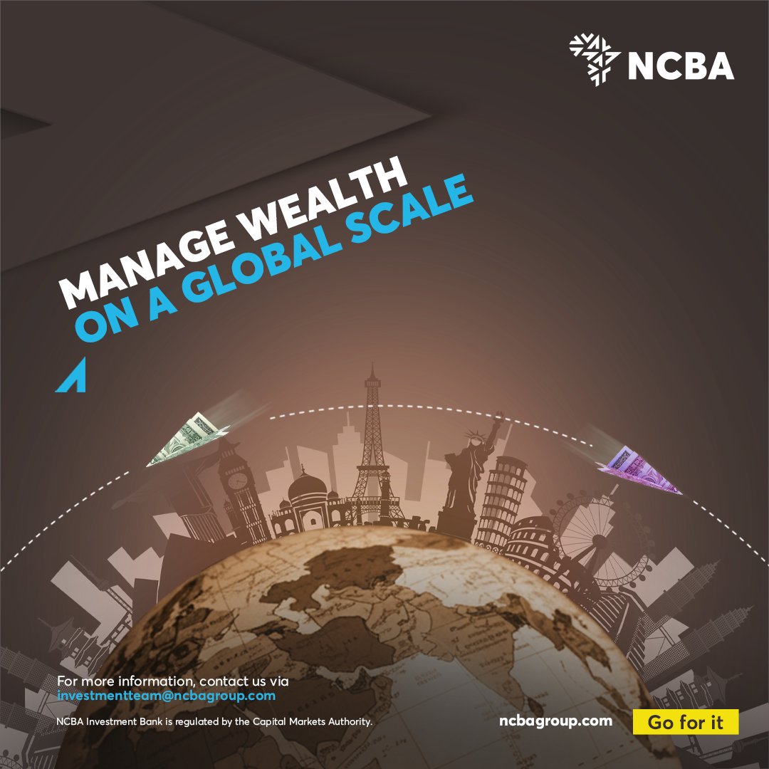NCBABankKenya's tweet image. Invest smarter, globally. The NCBA Global Equity Fund: Your path to a transformed investment journey. Learn more: ke.ncbagroup.com/diaspora/inves…
#NCBATwendeMbele #Goforit