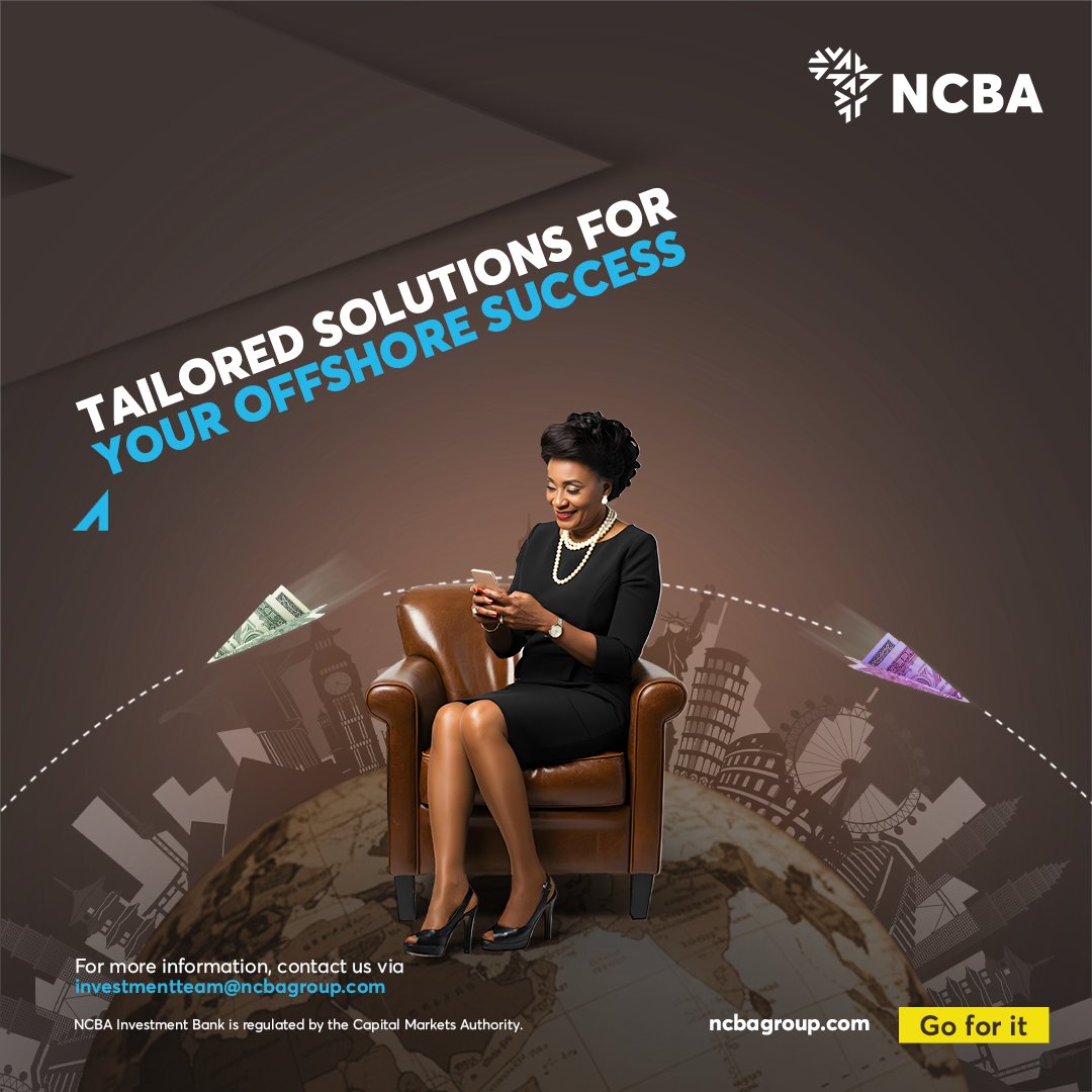 NCBABankKenya's tweet image. Invest smarter, globally. The NCBA Global Equity Fund: Your path to a transformed investment journey. Learn more: ke.ncbagroup.com/diaspora/inves…
#NCBATwendeMbele #Goforit