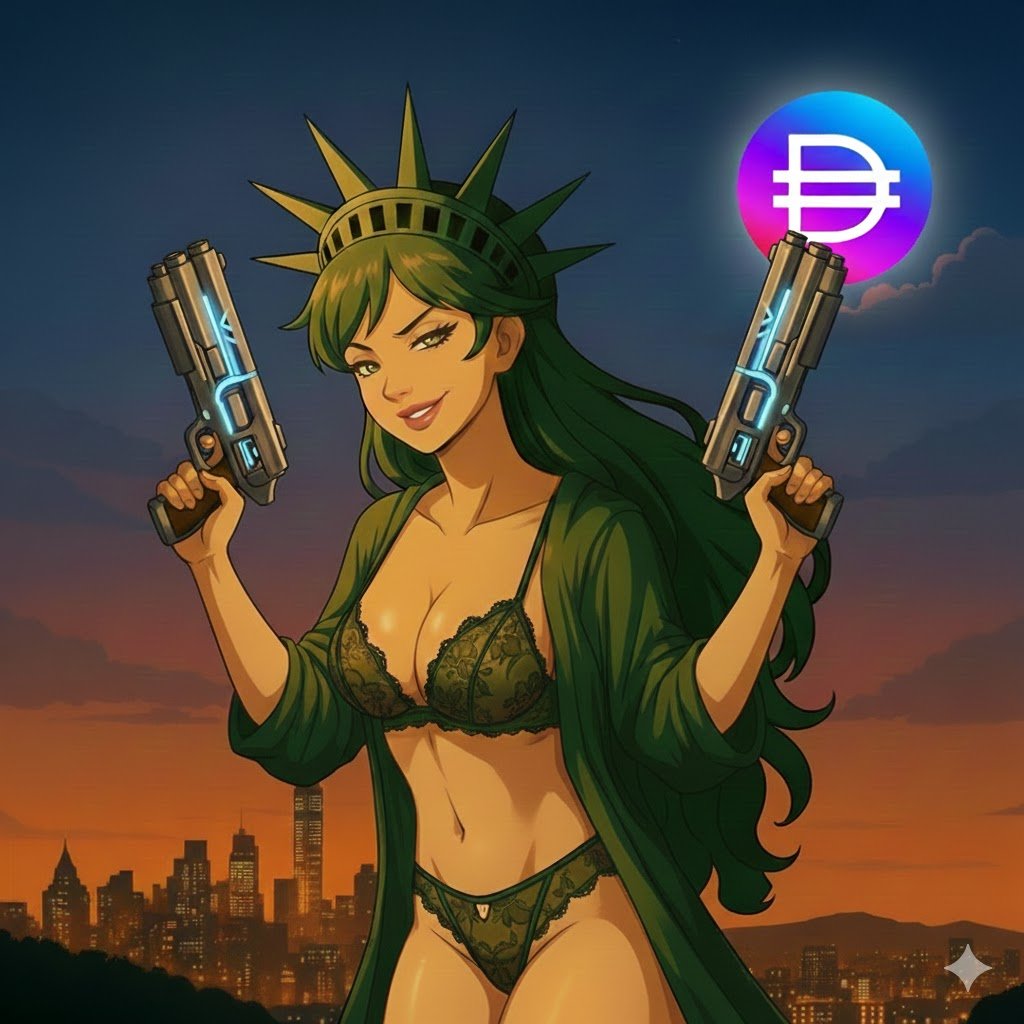 Railgun online. 
Blasters charged.
Lingerie alpha.
#pDAI returning to $1 is now a matter of national security. 🇺🇸⚡️