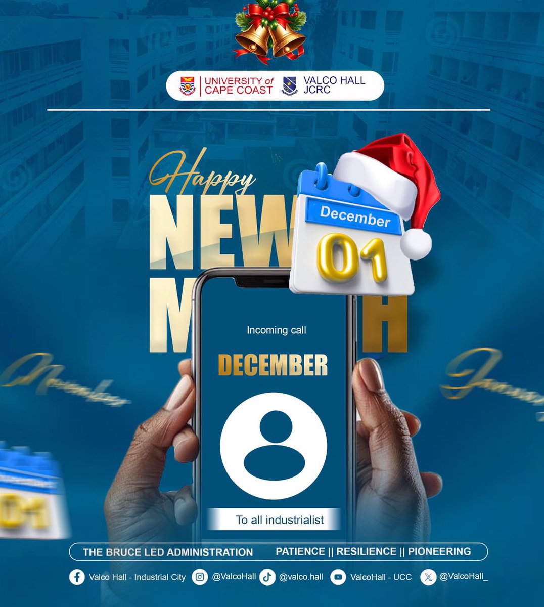 ValcoHall_'s tweet image. 🎉  HAPPY NEW MONTH  🎉

The 33RD VALCO HALL JCRC wants to wish all students a happy new month as we begin a new chapter filled with love❤️, joy 😁, and greatness🎉. May we all achieve greatness as we move forward in this season. Cheers to a new beginning of prosperity ❤️🎉
#ucc