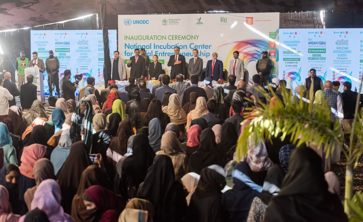 UNODCPakistan's tweet image. 🇵🇰’s youth have ideas worth building. National incubation centres are here to help you turn them into real solutions that strengthen your community &amp;amp; the economy. If you’re ready to create &amp;amp; lead, step in. Your journey starts now. @DKinPK 
@UONoffical 
#SPREE
