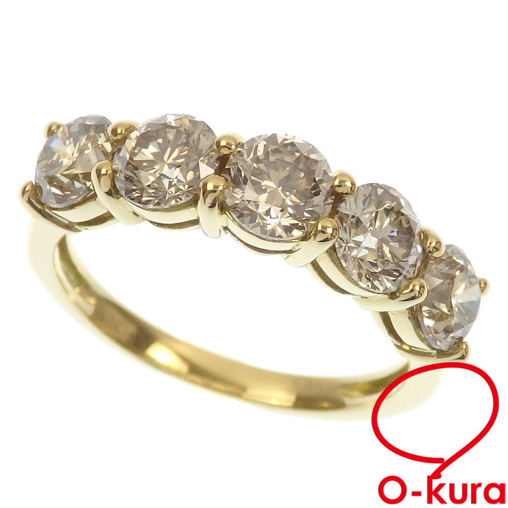 ✨販売中✨ GSTV K18YG ダイヤモンド リング 12号 O-kuraOnlineでのご