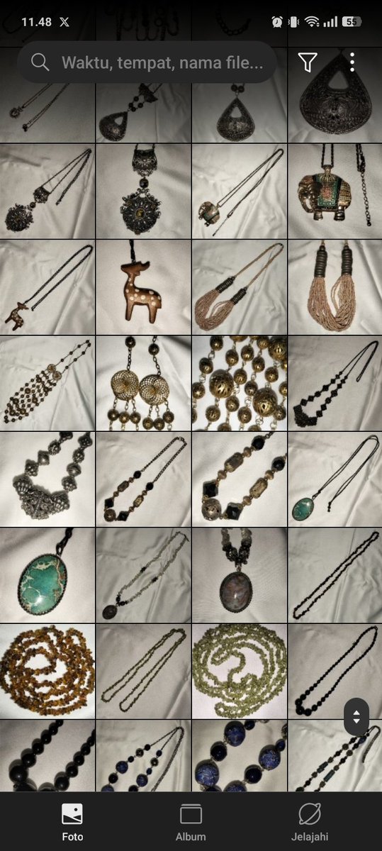 gadi5awah's tweet photo. wts aksesoris kalung preloved &amp; baru, start from 15k. model etnik, liontin, choker, batu agate, bandul, rantai, kayu, perak, chunky, y2k, vintage, manik, charm

#zonauang #preloved #kalung #prelovedkalung 

a thread – https://t.co/44nmLFW4Mw
