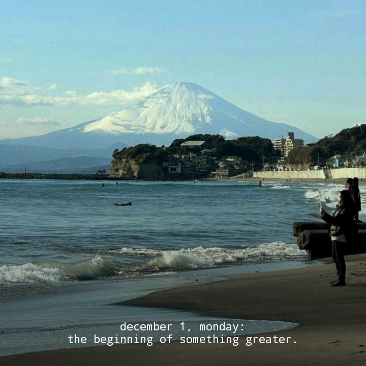 WordsCocoon's tweet image. december 1, monday...