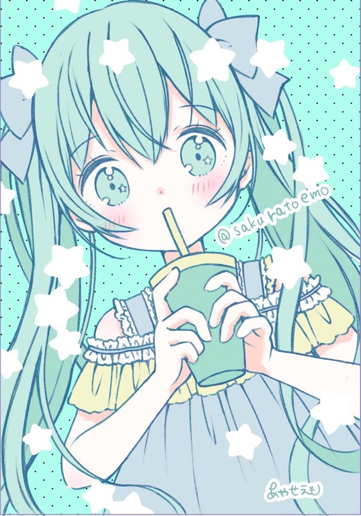 初音ミク 「みく」|あやせ えものイラスト