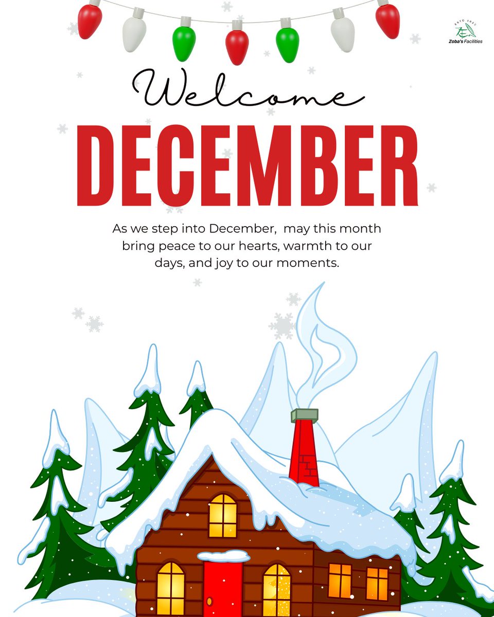ZobasFacilities's tweet photo. Welcome to December!
It's been a year. Congratulations to all our clients who have published their books this year. It's not too late to smash your writing/publishing goals.
Reach out to us, and let's get started!
#writingcommunity
#writethatbookalready
#zobasfacilities https://t.co/JQFPqhYO5Z