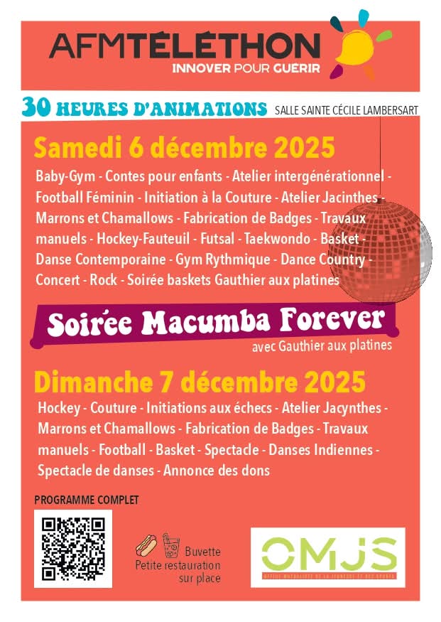 OMJSLAMBERSART's tweet photo. 🎙️ L’OMJS Lambersart dans La French TOUCH sur RPL Radio pour parler du #telethon2025
3️⃣0️⃣h d’animations, 3️⃣0️⃣ assos, 3️⃣0️⃣ animations!
On a aussi évoqué la soirée basket avec MACUMBA FOREVER samedi soir 21h.

🎧 Réécoute ici : https://t.co/fqBGPSXUfv… https://t.co/bypKc1cP1S