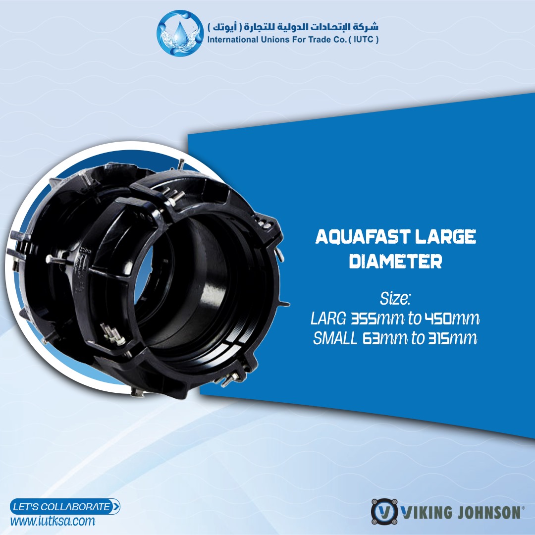 iutksa_'s tweet image. AQUAFAST – Large &amp;amp; Small Diameter Range
Engineered for quick, secure, and leak-free connections across a wide range of pipeline applications.
🔵 Large Diameter: 355 mm – 450 mm
🔵 Small Diameter: 63 mm – 315 mm

#IUTC #Aquafast #PipelineSolutions #Infrastructure #WaterTechnology
