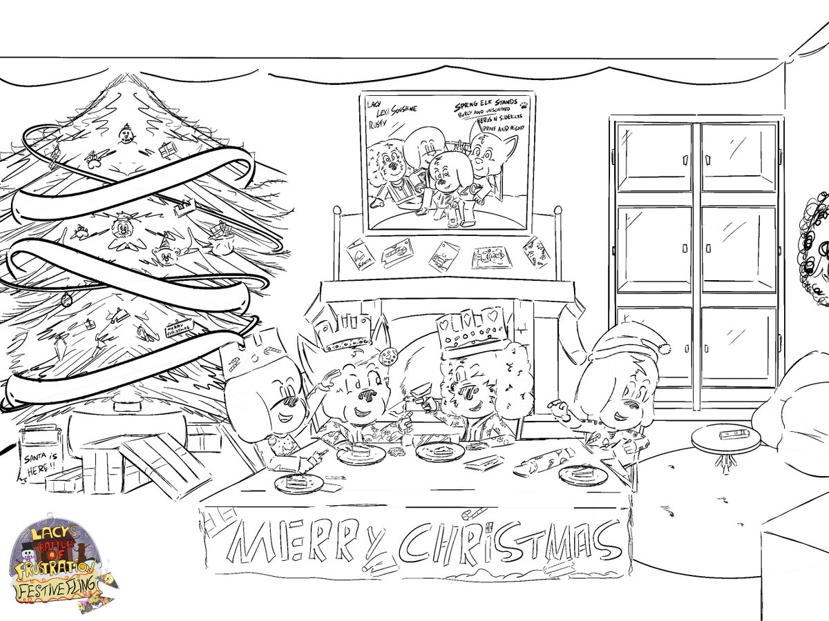 lacy_of's tweet image. LACY&apos;S BATTLES OF FRUSTRATION™
2025
#dog #game #gamedevelopment #hero #survival #conceptart #sidekick #Christmas 

spring elks merry feast / concept version