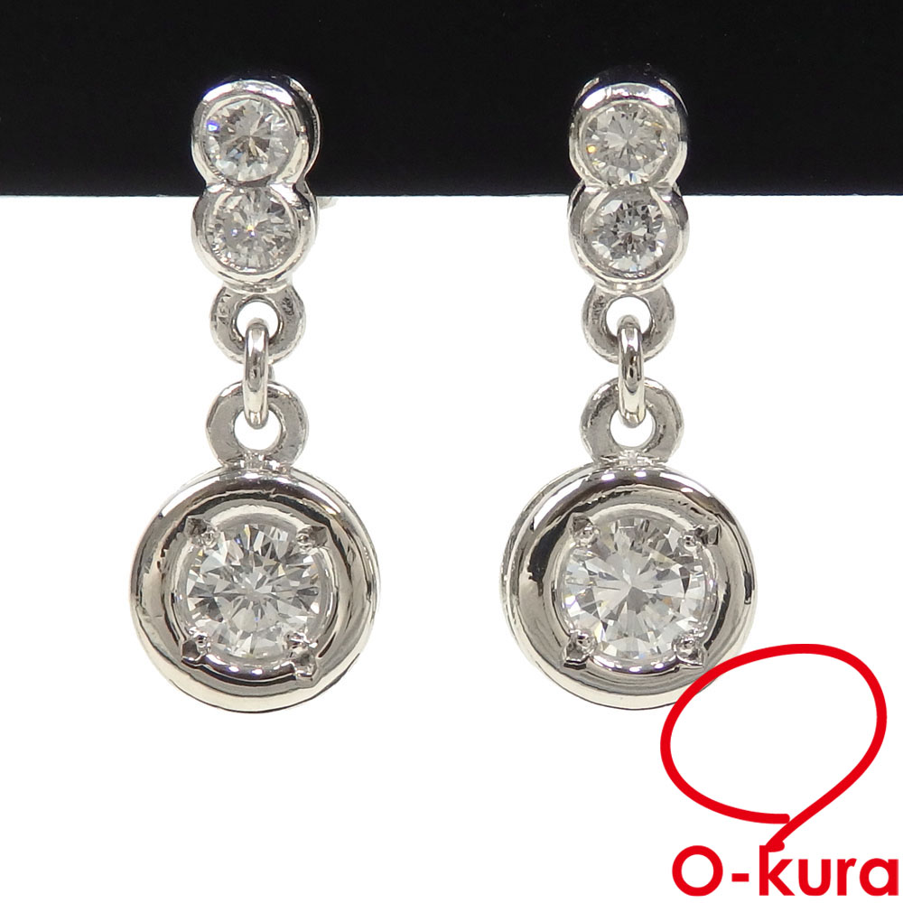 ✨販売中✨ Pt900 ダイヤモンド ピアス 2.8g O-kuraOnlineでのご購入は