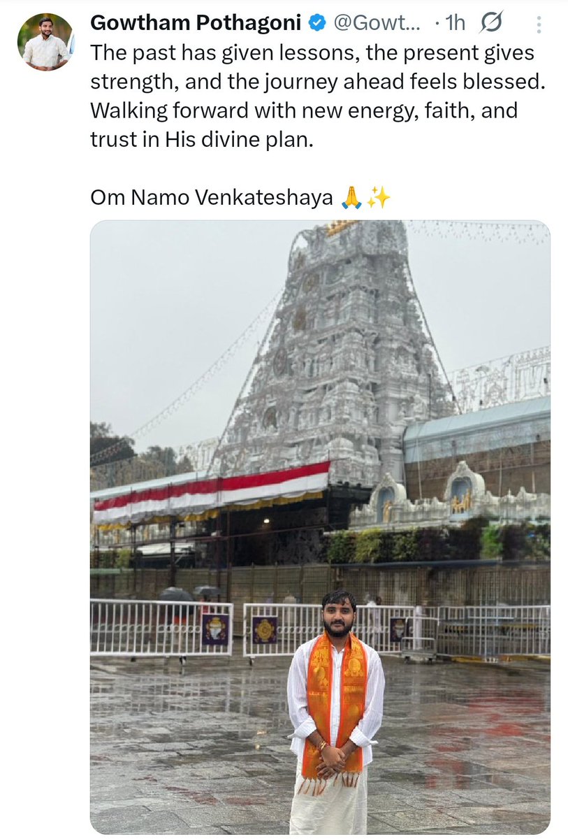 Garuda_055's tweet image. ఓం నమో వెంకటేశాయ : 🙏