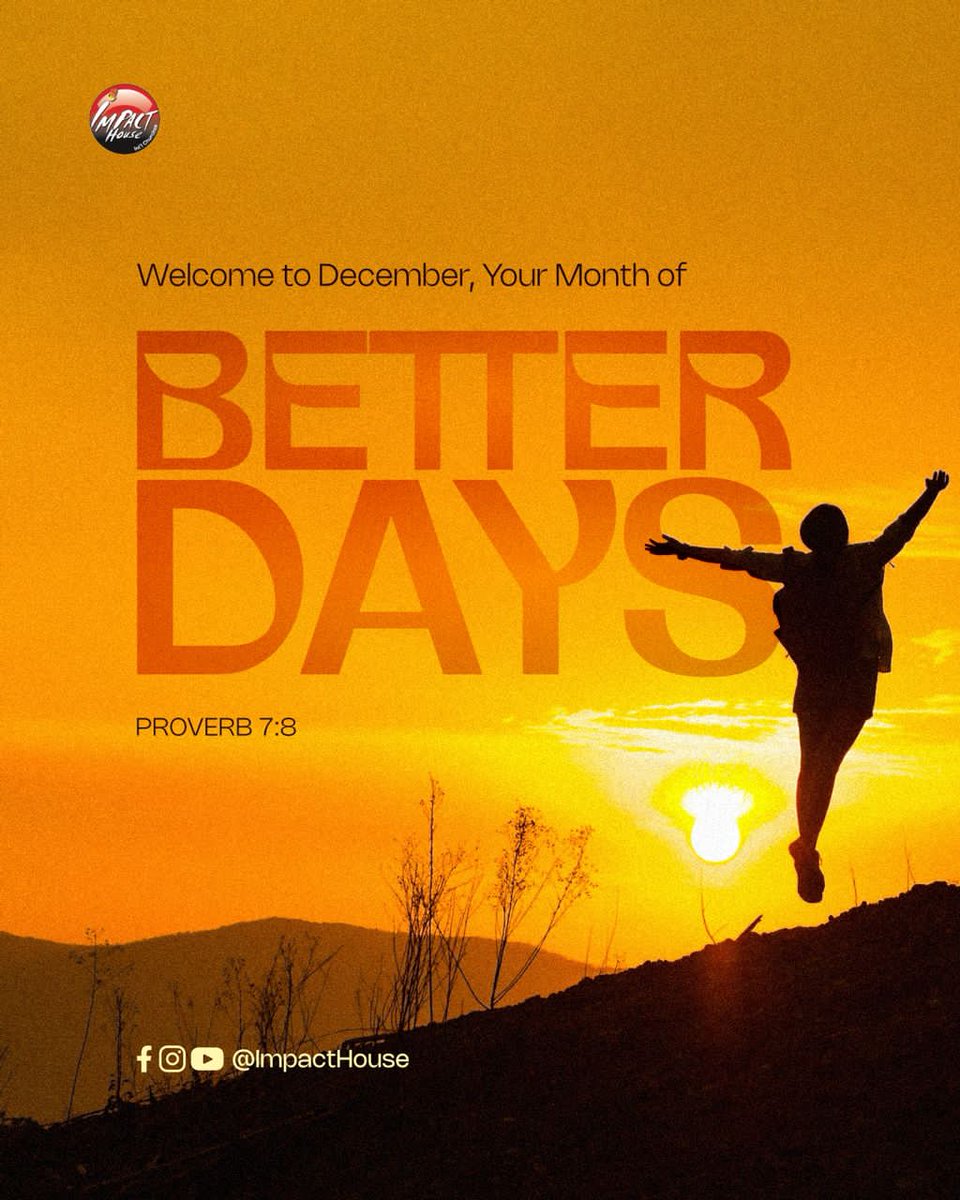 ImpactHousehq's tweet photo. Welcome to December!!!
Your month of BETTER DAYS
#impacthouse
#happynewmonth
#increaseoneveryside
#betterdays https://t.co/iG9mkyxibx