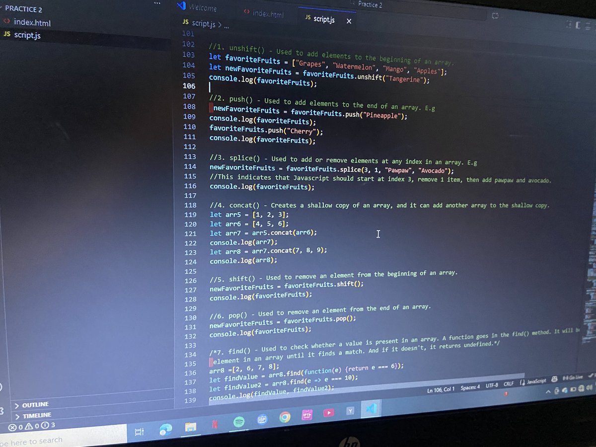 zaya___official's tweet image. Leveling up my JavaScript skills! 💻✨  

Variables, data types, operators, arrays, objects + using `console.log()`, `alert()`, and `prompt()` — I’m getting more confident every day. 🚀  

#JavaScript #CodingJourney #TechLearning