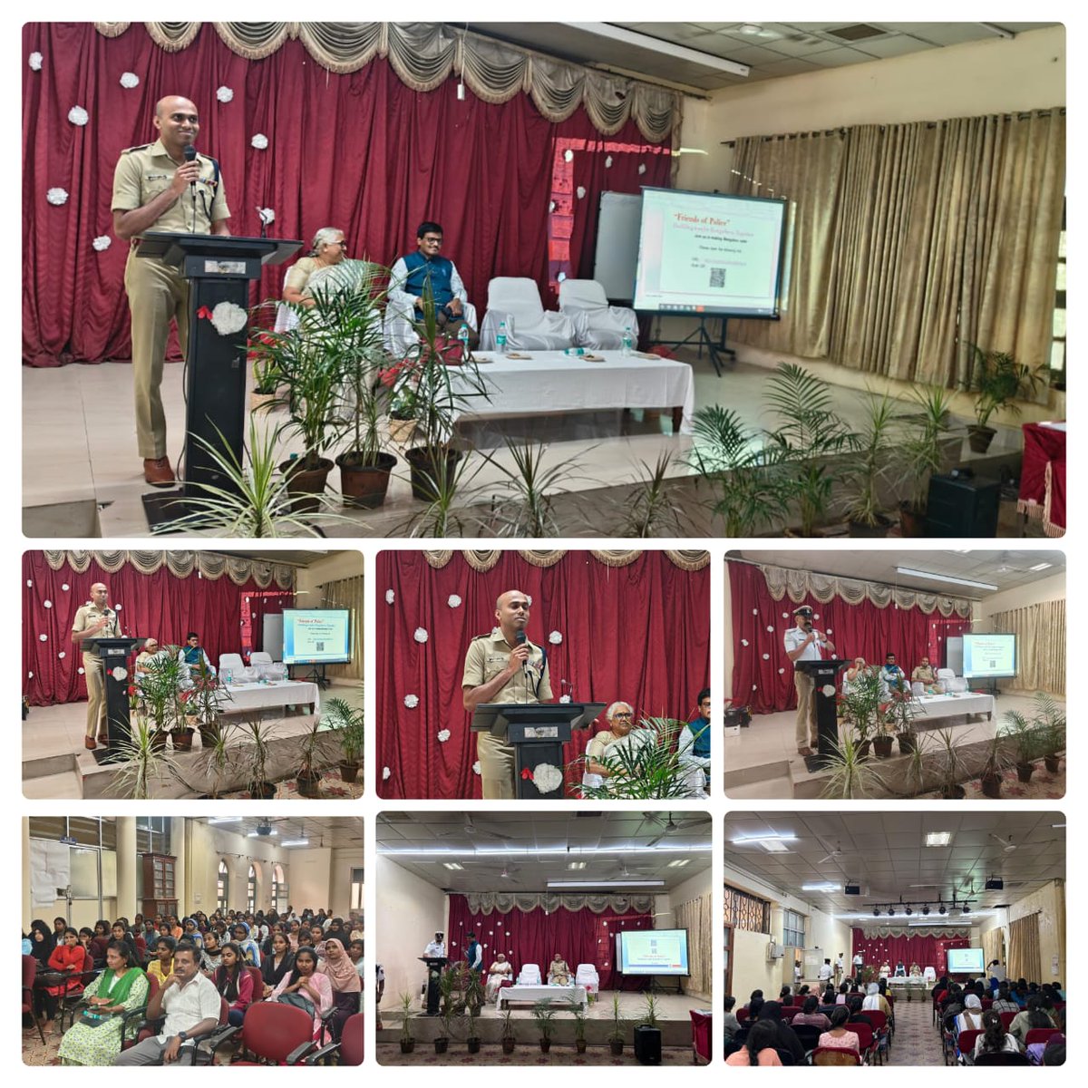 DCPTrWestBCP's tweet image. ಈ ದಿನ @upparpetetrfps ಠಾಣಾ ವ್ಯಾಪ್ತಿಯ ಮಹಾರಾಣಿ ಕ್ಲಸ್ಟರ್ ವಿಶ್ವವಿದ್ಯಾಲಯಕ್ಕೆ ಭೇಟಿ ನೀಡಿ ಮಹಿಳಾ ಮತ್ತು ಮಕ್ಕಳ ಸುರಕ್ಷತೆ, ಸೈಬರ್ ಅಪರಾಧಗಳು ಹಾಗೂ ಮಾದಕ ವಸ್ತುಗಳ ವ್ಯಸನದಿಂದ ಉಂಟಾಗುವ ದುಷ್ಪರಿಣಾಮಗಳ ಬಗ್ಗೆ  ವಿದ್ಯಾರ್ಥಿಗಳಿಗೆ ಅರಿವನ್ನು ಮೂಡಿಸುವ ಜೊತೆಗೆ ಸಂಚಾರ ನಿಯಮಗಳ ಪಾಲನೆಯ ಬಗ್ಗೆ  ಜಾಗೃತಿ ಮೂಡಿಸಲಾಯಿತು.