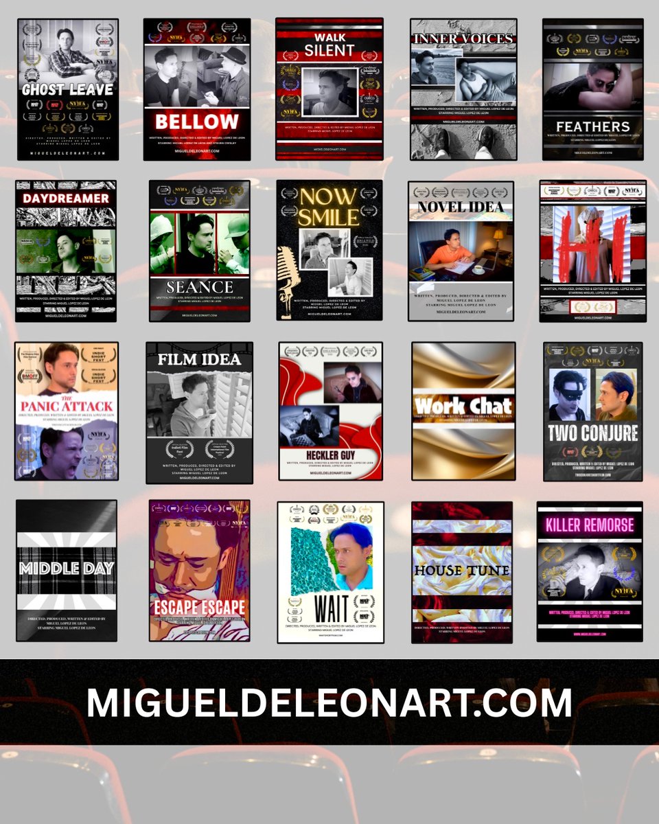 🎬 My films! 

🎬 Film Info @
migueldeleonart.com

#IndieFilm #miguellopezdeleon