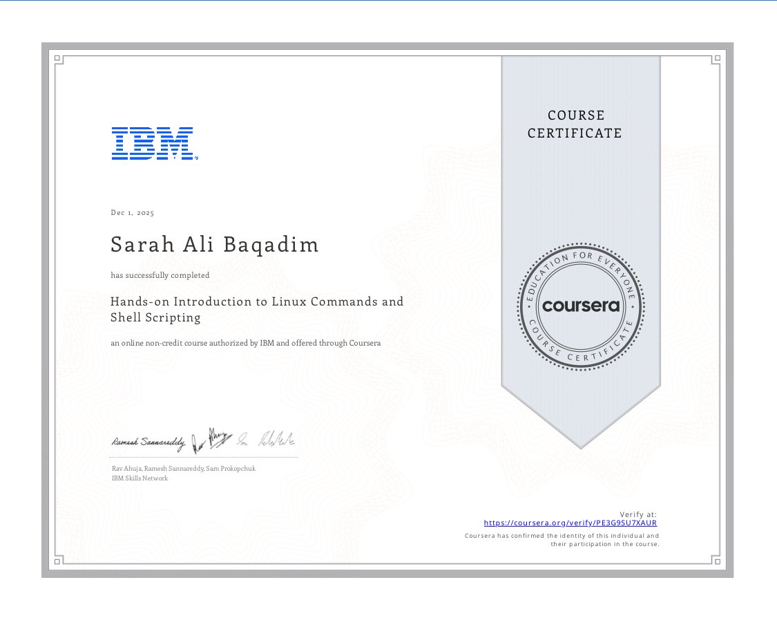 SaraBagadim's tweet image. (2/3)
Endless curiosity🫡
Boundless possibilities.
#RiceUniversity #PythonProgramming #Bioinformatics #ContinuousLearning 
#KAUST #IBM #LinuxProgramming