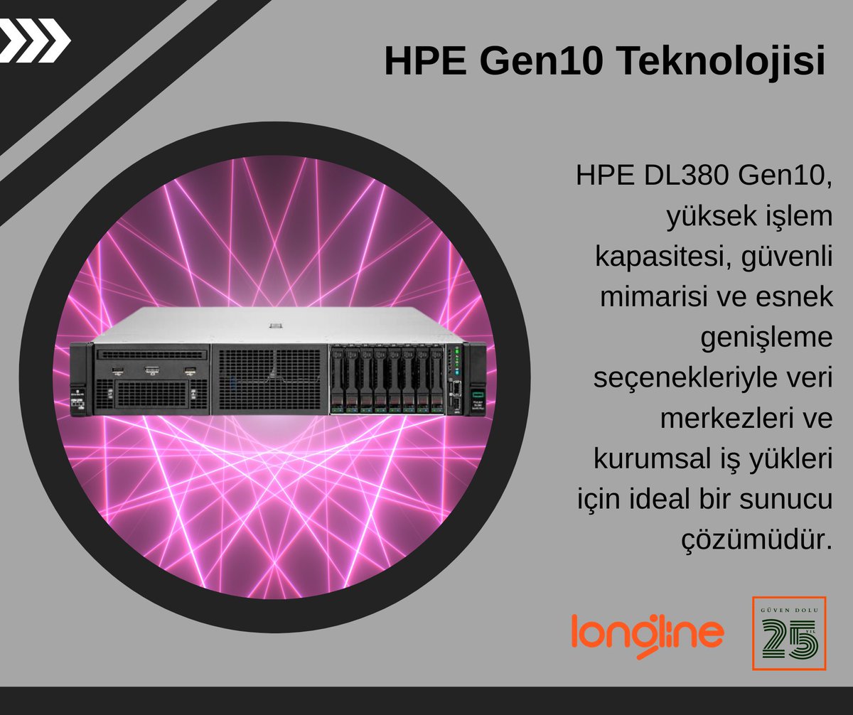 longlinebilisim's tweet photo. Kurumsal Gücün Yeni Standardı: HPE Gen10
HPE DL380 Gen10, yüksek işlem kapasitesi ve güvenliği bir araya getiren gelişmiş mimarisiyle veri merkezleri ve kurumsal uygulamalar için üstün performans sunar.
🌐 https://t.co/xEoqe0P62Z
#Longline #HPEGen10 #DL380Gen10 #ServerSolution https://t.co/55M9gdvo9H