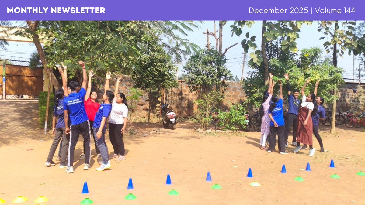 ProSportDev's tweet image. 🟣 Delivered a Sport for Change Certification Program in Bhubaneswar.
🟣 Completed baseline survey for new CSP cohort with FIFA Foundation.
🟣 Conducted Child Safeguarding workshops for CSP partner schools
…and more!
Read here: mailchi.mp/prosportdev/de…