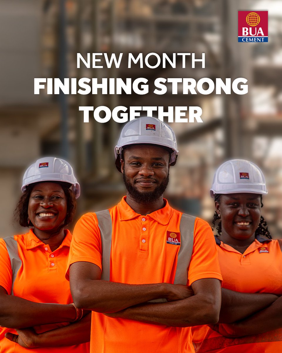 New month, finishing strong together.

Here’s to the builders, the doers, and everyone giving their best to close the year with steady, quiet strength.

#BUACement #BUA #TheKingOfStrength #MondayMotivation #NewWeekFocus #NewMonth