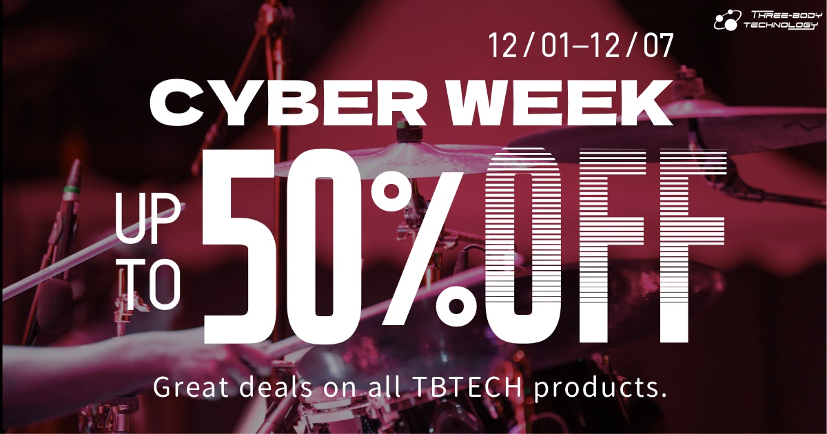 TbtechL's tweet image. Our Cyber Week SALE is here! From 12/01 to 12/07, enjoy up to 50% off on all products at threebodytech.com

#threebodytech #threebodytechnology #blackfridaysale #kirchhoffeq #trinityshaper #cenozoixcompressor #speccraft #vott