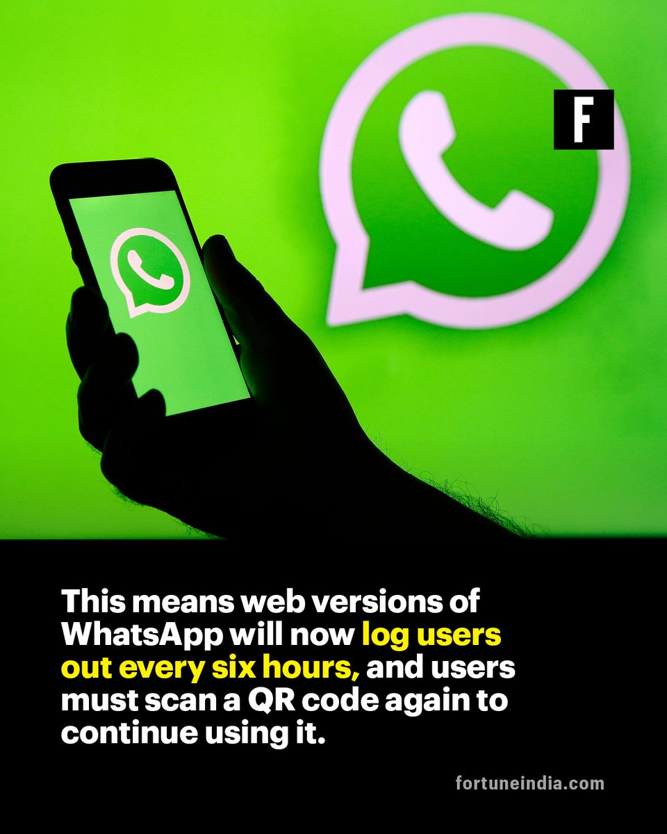 FortuneIndia's tweet image. [Part 1/2]
WhatsApp is now classified as a “Telecommunication Identifier User Entity”, meaning it must follow strict verification and security rules like telecom operators.

@DoT_India  

#WhatsAppUpdate #SIMVerification #CyberSecurity #TelecomRules #DigitalSafety #MessagingApps…