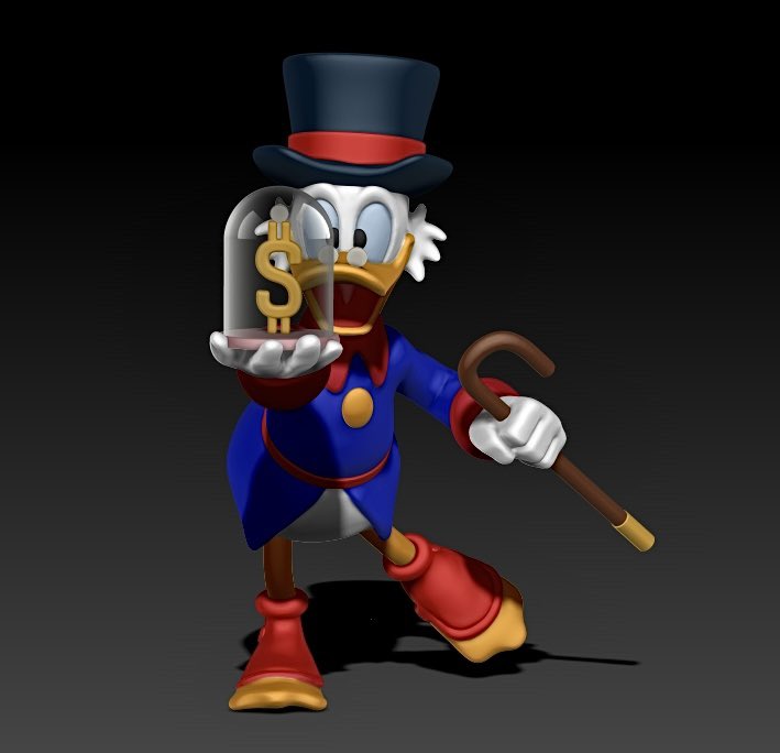 Scrooge McDuck for a Ducktales line coming soon! #ducktales #toys #disney