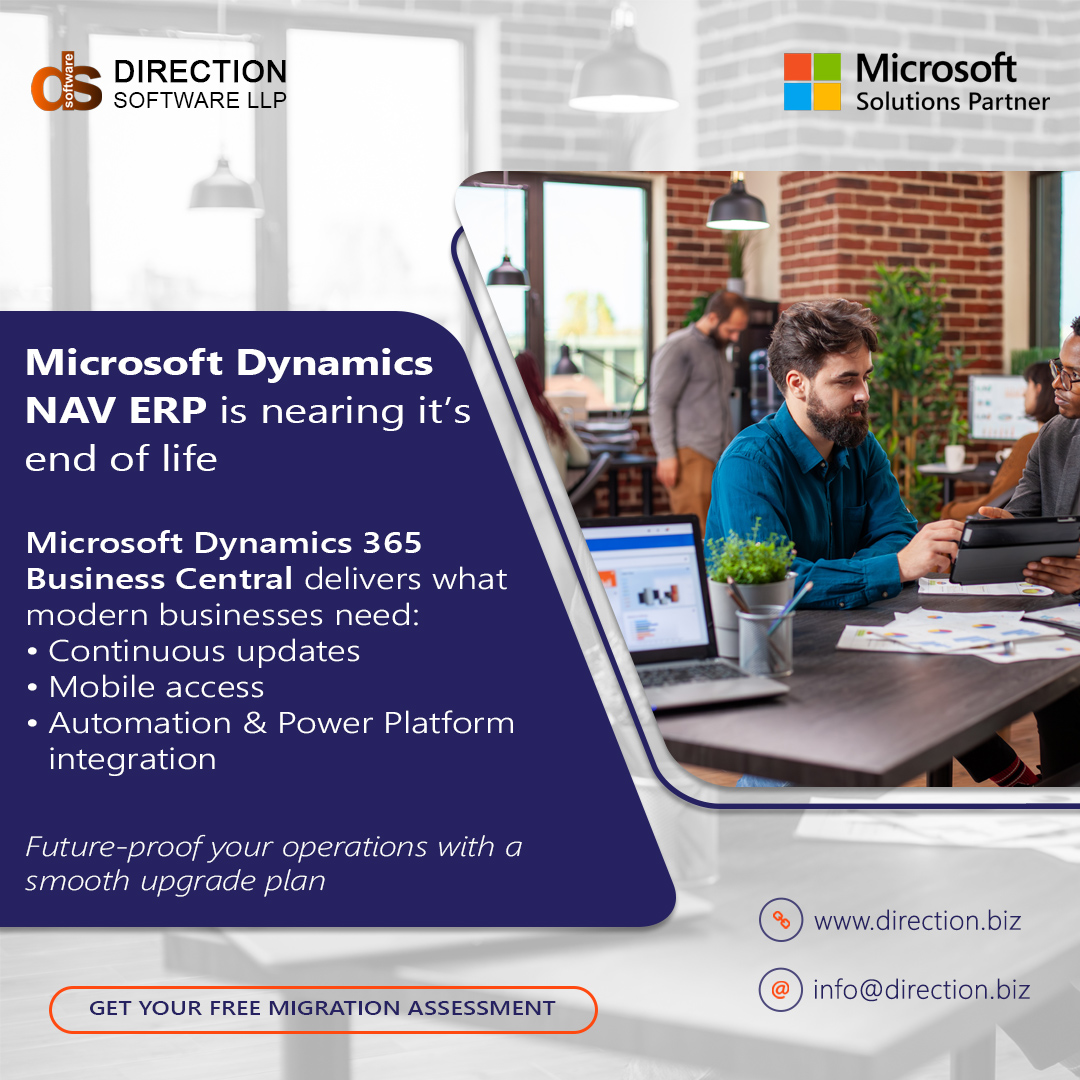 directionswsoln's tweet image. Microsoft Dynamics NAV is nearing End Of Life... there’s no reason to stay stuck with outdated systems.

DM me or drop a comment to get started.

🤙 Schedule your FREE consultation now! direction.biz/contact/
.
Email: Info@direction.biz
Website: direction.biz