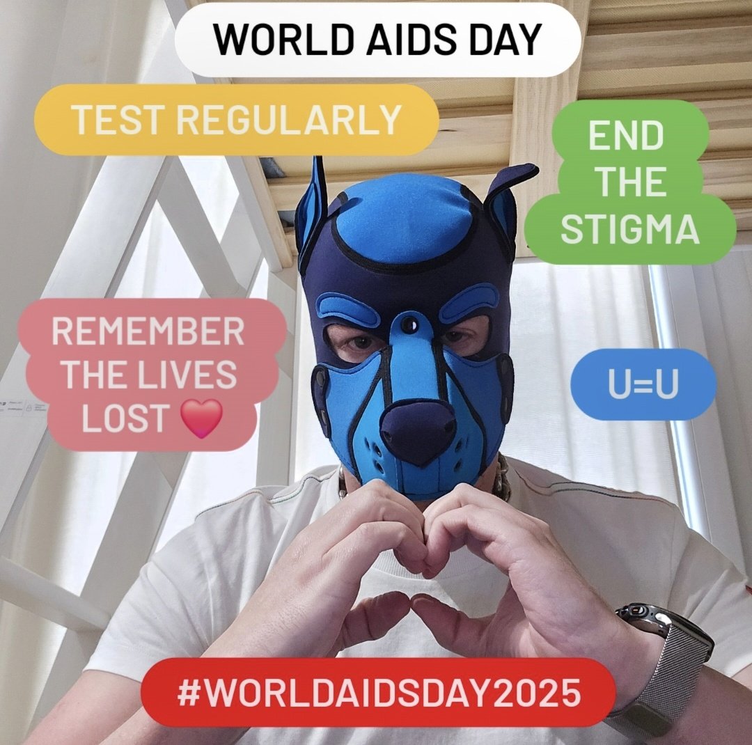 WoofThepup's tweet photo. HIV is NOT a tragedy... STIGMA is!!!!
End the silence... end the shame #WorldAIDSDay #WorldAIDSDay2025 #UequalsU
Today we remember those who have fallen and those who are still living and thriving 🫶🫶🫶
#testregularly #endtheshame #endthesilence https://t.co/ONFIWpaZ3x