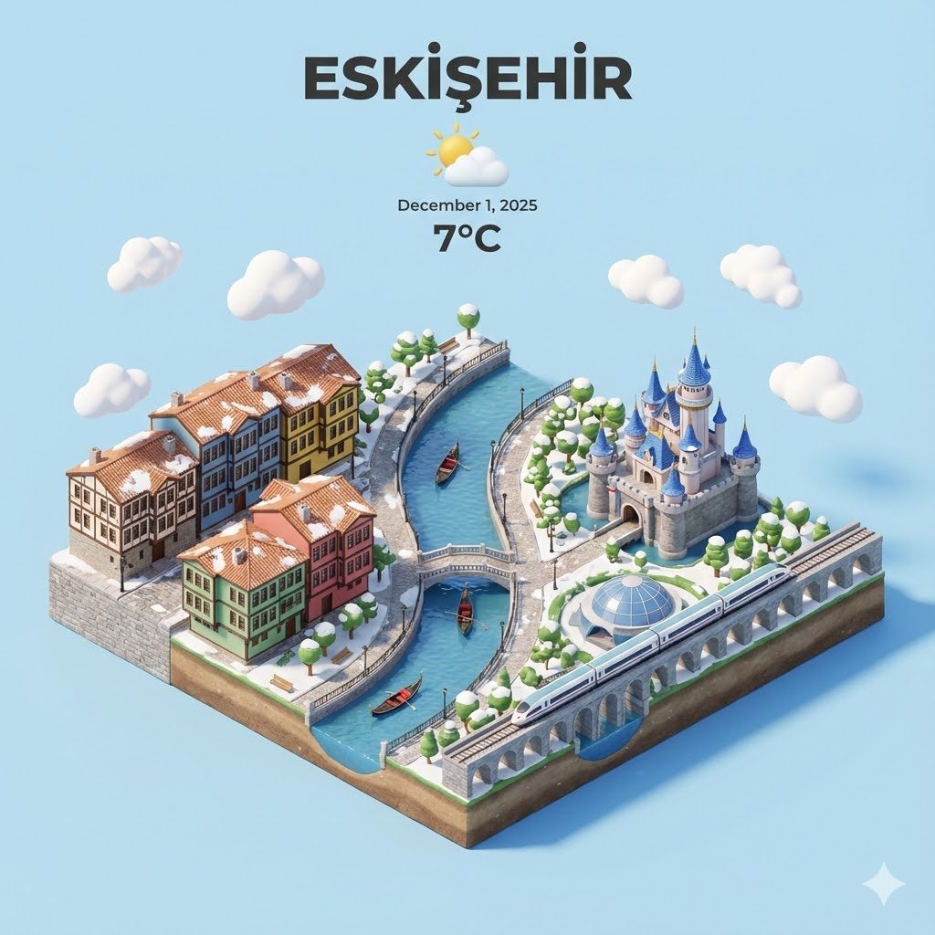 TugserOkur's tweet photo. Nano Banana ile kullanabileceğiniz, şehirlere özel hava durumu promptunu paylaşıyorum. Sadece kopyalayın ve deneyin.

CITY = Istanbul, Turkey

Present a clear, 45° top-down isometric miniature 3D cartoon scene of [CITY], featuring its most iconic landmarks and architectural elements. Use soft, refined textures with realistic PBR materials and gentle, lifelike lighting and shadows. Integrate the current weather conditions directly into the city environment to create an immersive atmospheric mood. Use a clean, minimalistic composition with a soft, solid-colored background.  At the top-center, place the title “[CITY]” in large bold text, a prominent weather icon beneath it, then the date (small text) and temperature (medium text). All text must be centered with consistent spacing, and may subtly overlap the tops of the buildings. Square 1080x1080 dimension.