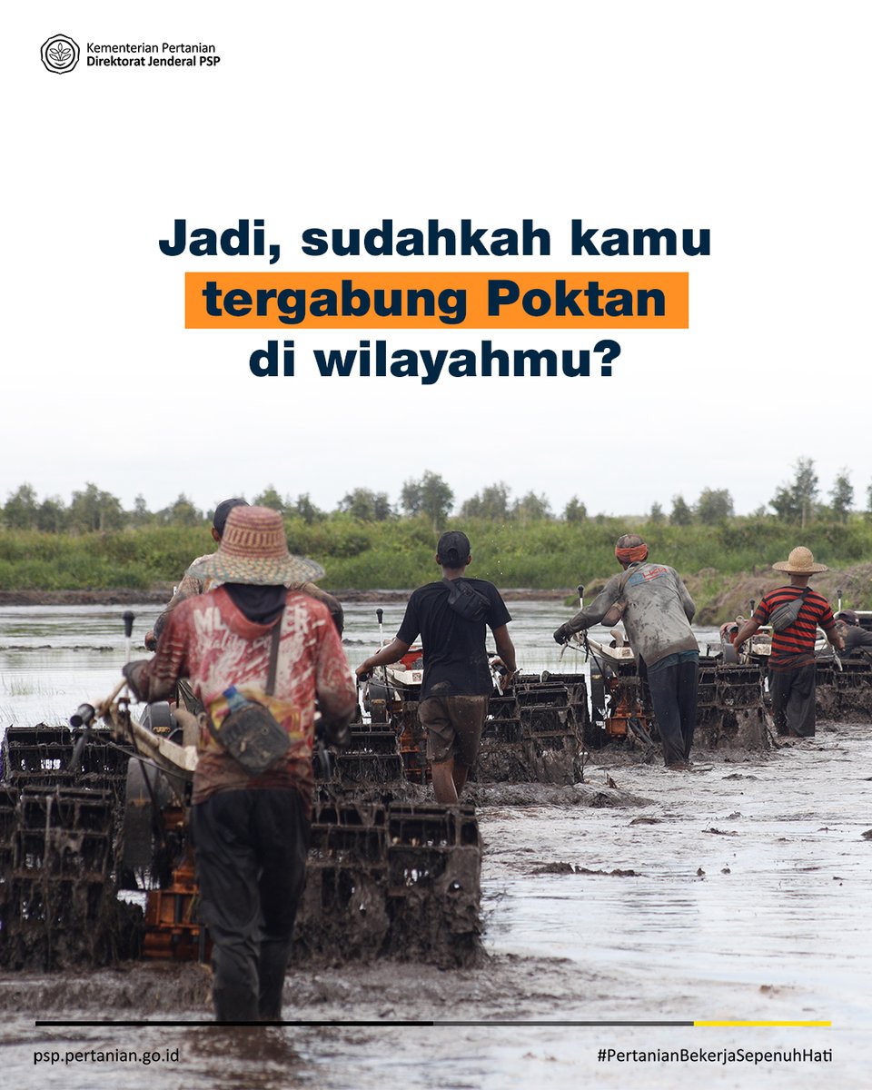 Kenapa harus bergabung Poktan?
Karena seluruh bantuan pemerintah disalurkan melalui Poktan! Jadi sayang banget kalau sobatani belum bergabung, banyak peluang bisa hilang begitu saja.

Sudah jadi anggota Poktan di wilayahmu belum, sob?
#PetaniHebat #Poktan #KelompokTani