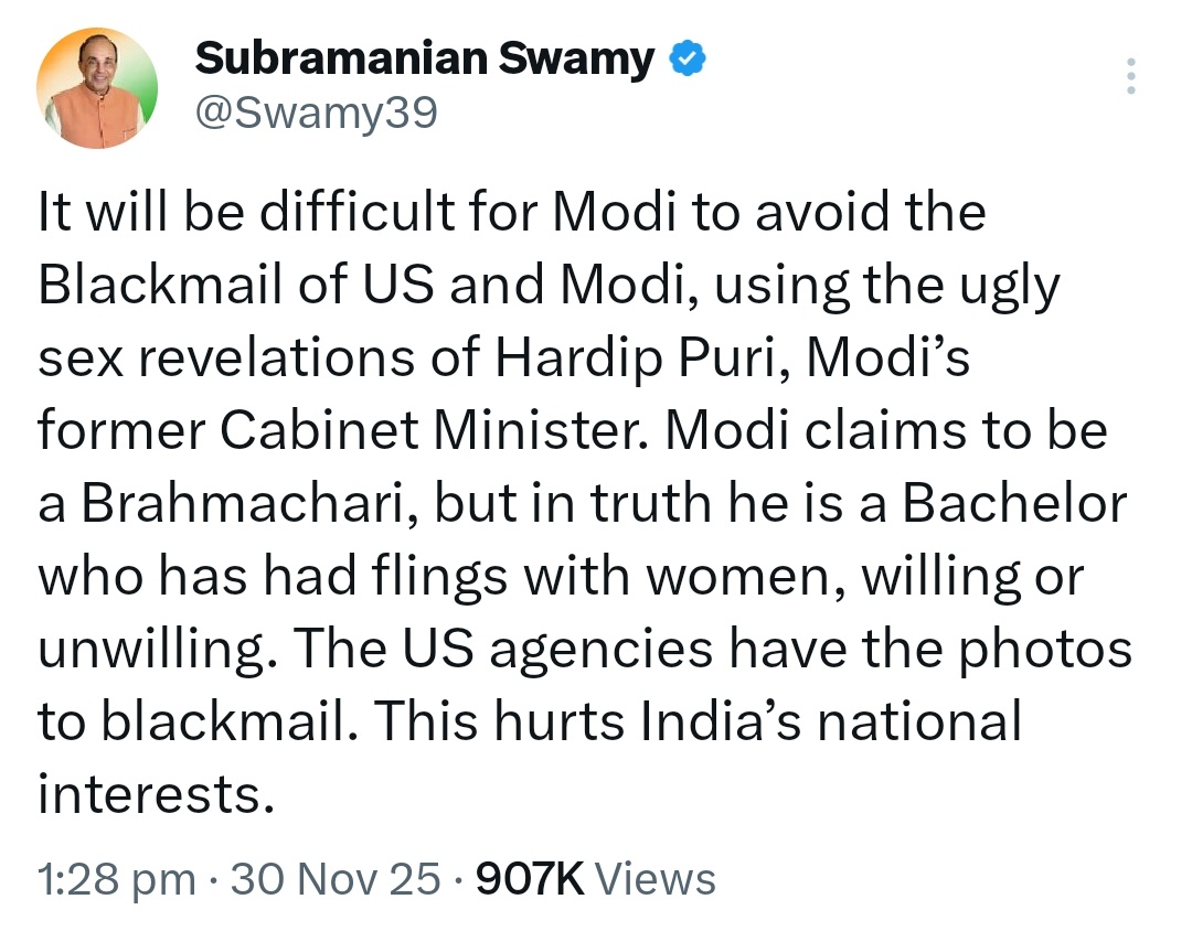 JaswantDr's tweet image. Anti-national #Toolkit now led by #SuSuSwamy has become hyper active after filling the FIR by @dir_ed against the #Dynasty. Now the target is the personal life of Modiji and Jaishankar ji. Let us make their guns backfire at kit members