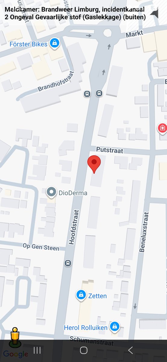 Ongeval gevaarlijke stof gaslekkage