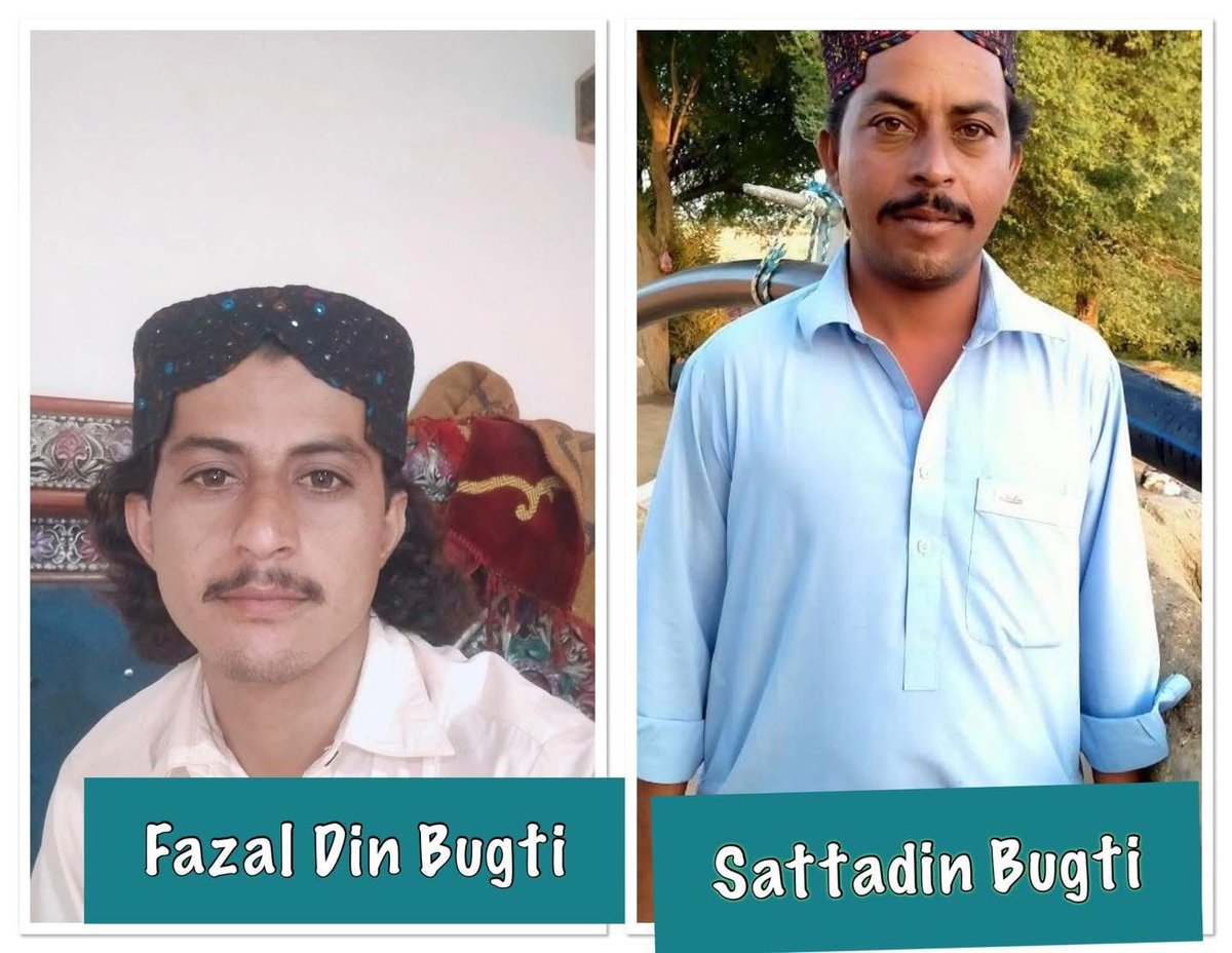 Rukhsar987's tweet image. 1/2
Not a single day in #Balochistan when our brothers or sons are safe. Every sunrise brings another wound. #DeraBugti — where two young Baloch men, Sata Deen Bugti &amp;amp; Fazal Deen Bugti, have been taken away.
#EndEnforcedDisappearances
@NidaKirmani @Mariamistan @RealWahidaAFG
