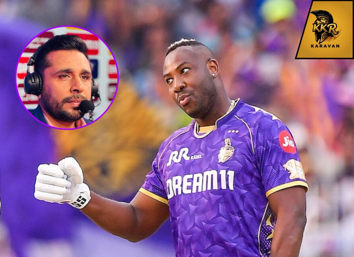 KkrKaravan's tweet photo. Manvinder Bisla reacts to the loyalty chaos created by others after Andre Russell announced his retirement :

🎙️How did KKR let Russell go? What happened to loyalty? Brother… this is KKR’s “loyalty” for you. https://t.co/qrwhrRr2BK