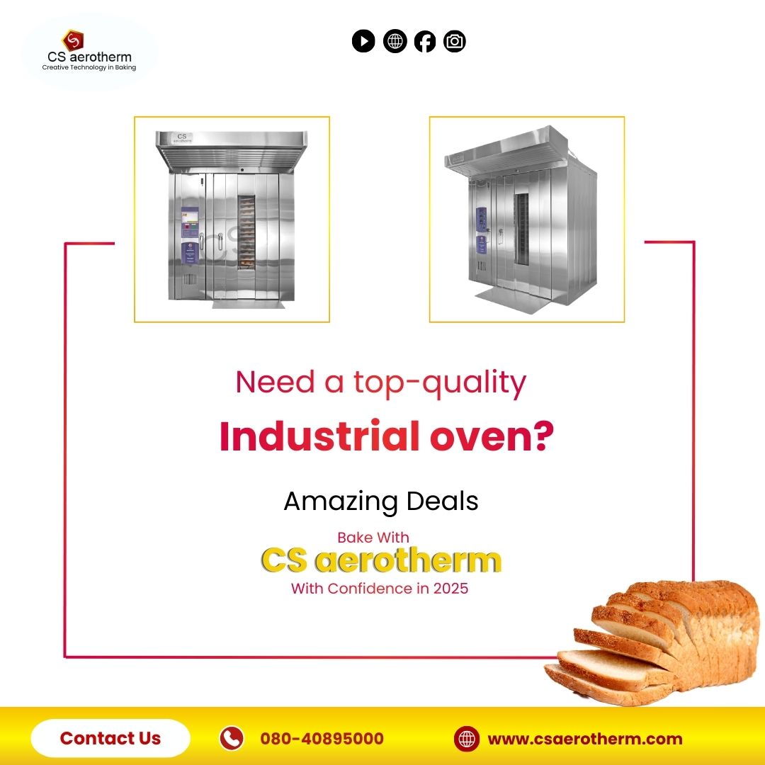 CSAPL1's tweet image. “Get your top-quality Industrial Oven today — built for speed, consistency &amp;amp; energy savings!
csaerotherm.com
Tel - +918040895000
#IndustrialOven #AdvancedTechnology #EnergyEfficient #BakerySolutions #HighPerformance”