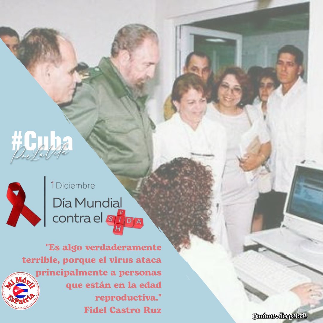 Dijo nuestro Fidel …"habría que buscar fórmulas"…
Las metas aceleradas para contener el curso de la epidemia de VIH no serán alcanzadas sin esa búsqueda constante, sin las precisas innovaciones y adaptaciones necesarias.
#CubaPorLaVida
#MiMóvilEsPatria