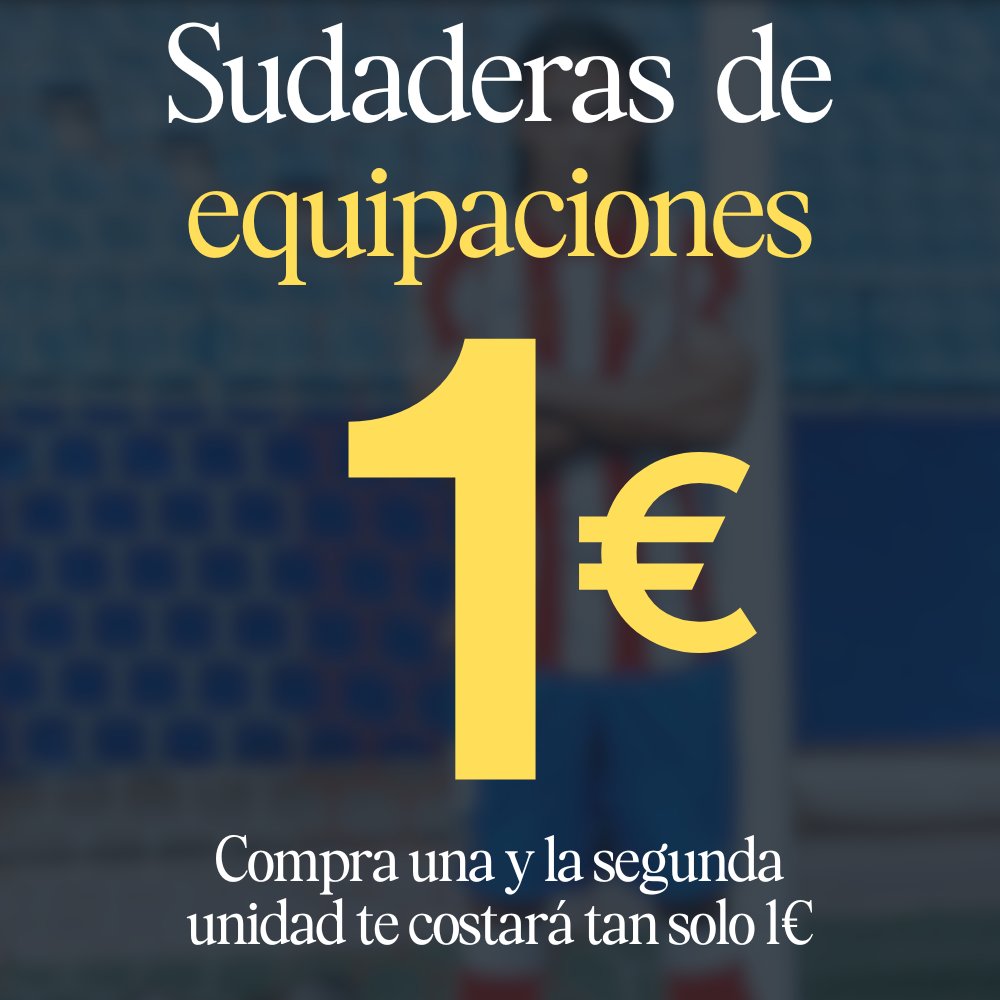 CYBERMONDAY‼️‼️

Por la compra de una sudadera, la segunda te sale a solo 1 EURO

Solo hoy. Os dejo link vavava pachangaclub.com