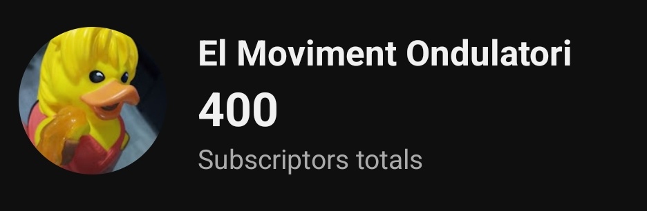 Hòstia puta!

MOLT
BON
DIA
I 
MOLTES
GRÀCIES!!

Els que us heu subscrit que sapigueu que heu guanyat TRES vídeos en català a la setmana.

Si us plau continueu amb les subs que ara ve quan la penya es pira per fotre, ràbia, o perquè li agrada veure un món en flames xD