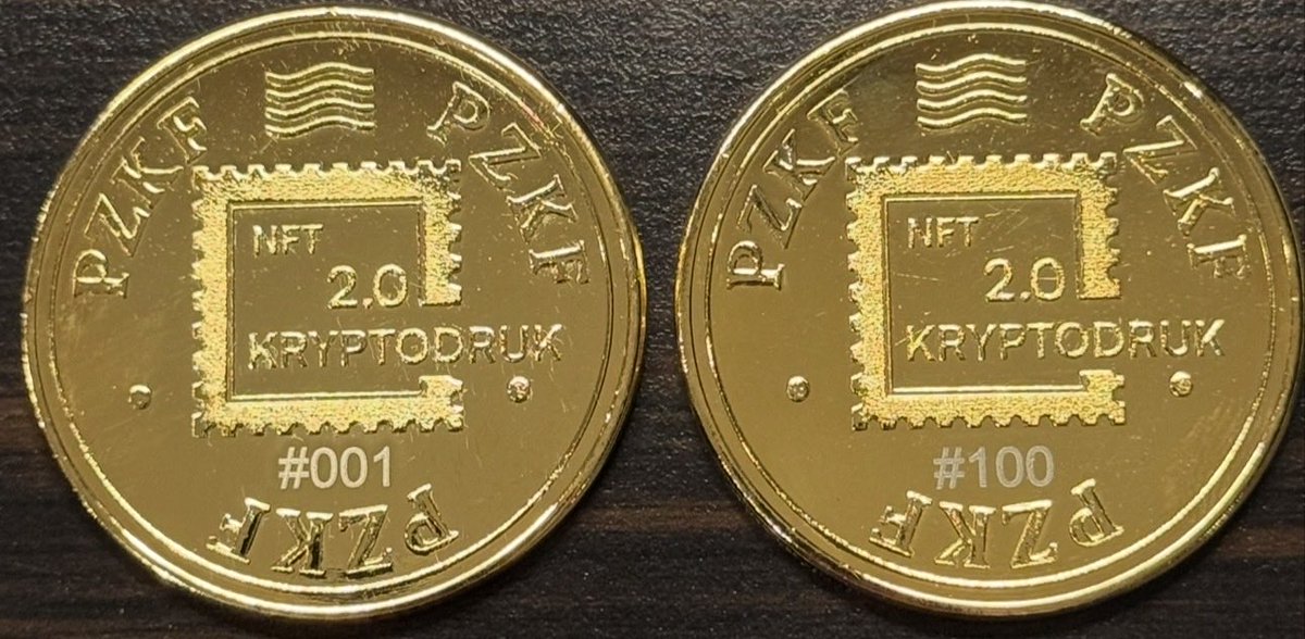 0xSesour's tweet photo. Cryptophilatelic Ducats issued by PZKF @pzkfpl referencing the popular Cryptophilatelic Thalers of Poczta Polska @filatelistyka in cooperation with the community 
 #Ducat 👑 Bolesław Chrobry 👑
Numbers - first #001 and last  #100 on the board 💛 Great physical and digital blockchain collection

#DigitalCoin #VeVeGoldSilverCoin @veve_official @MrSquibs1 @MrMC1_eth @lctl92 @filatelistyka @FilatelPl #Thalers #Ducats #blockchain #Web3.0 #Philately3.0