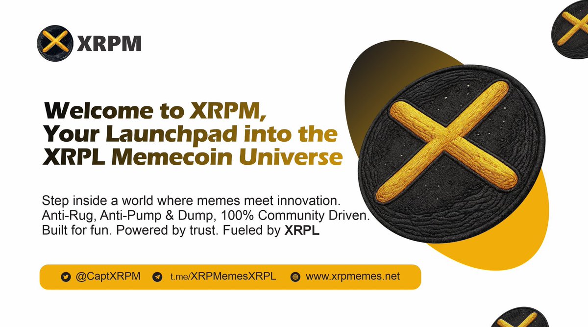 Most meme coins bring noise. $XRPM brings value.

A full XRPL-powered meme ecosystem with fast transactions, real community strength, and long-term vision.

No more empty hype, just utility and vibes 🔗 xrpmemes.net

#XRPMemes #XRPL <a href="/CoinstoreExc/">Coinstore</a>