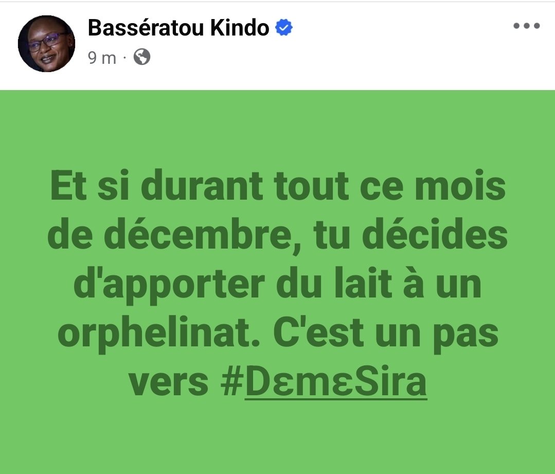 1, 2, 3 boîtes de lait. Pour un orphelinat. La joie d'un bout’chou sera une bénédiction.
#Burkina #Solidarité #DɛmɛSira #TL226 #Lwili