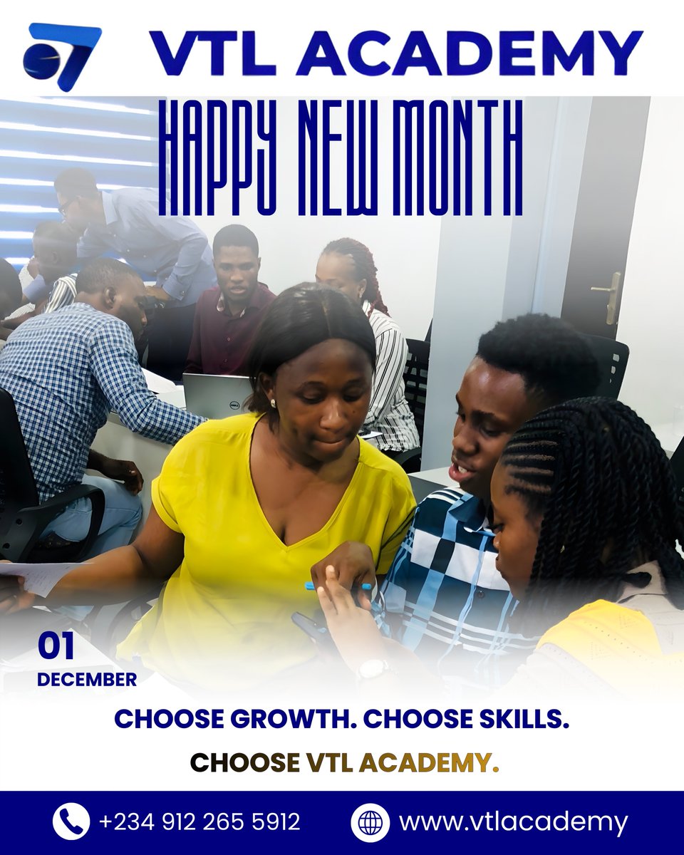 This month, commit to learning. And if you’re ready to take the next step in tech, we’re right here with open doors.

Wishing you a productive, rewarding, and breakthrough-filled month!

vtlacademy.com

#Happynewmonth #chears #amen #december2025 #onwadecember #vtlacademy