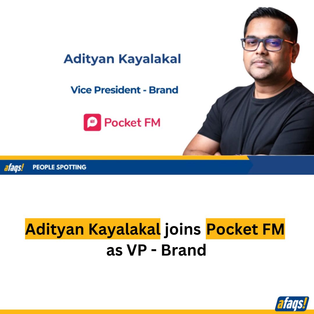 #PeopleSpotting: <a href="/PocketFM_App/">Pocket FM</a> has appointed Adityan Kayalakal as Vice-President, Brand. 
More here: bit.ly/4anxqDw

#appointment #news #business #leadership #PocketFM