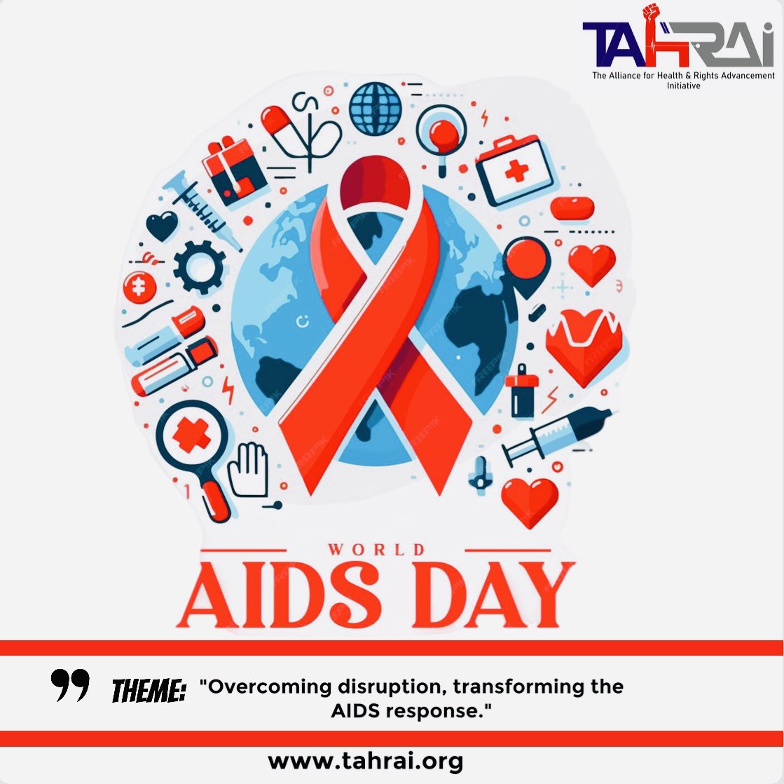 Tahrai_Nigeria's tweet image. World AIDS Day 2025

This year’s theme-“Overcoming disruption, transforming the AIDS response.”
At TAHRAI, we stand for awareness, access, and support.
Know your status. End the stigma. Transform the response.

#WorldAIDSDay2025 #TAHRAI #EndAIDS #HealthForAll