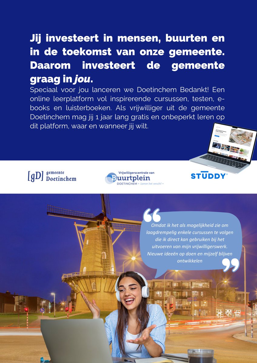Wij vragen vrijwilligers naar hun motivatie om zich aan te melden voor het platform en delen graag hun reacties...
Ben je vrijwilliger, maar nog niet aangemeld? Dat kan nog!

Aanmelden kan tot en met 7 december. Ga naar vrijwilligerscentraledoetinchem.nl/waardering2025/

#vrijwilligerswaardering2025