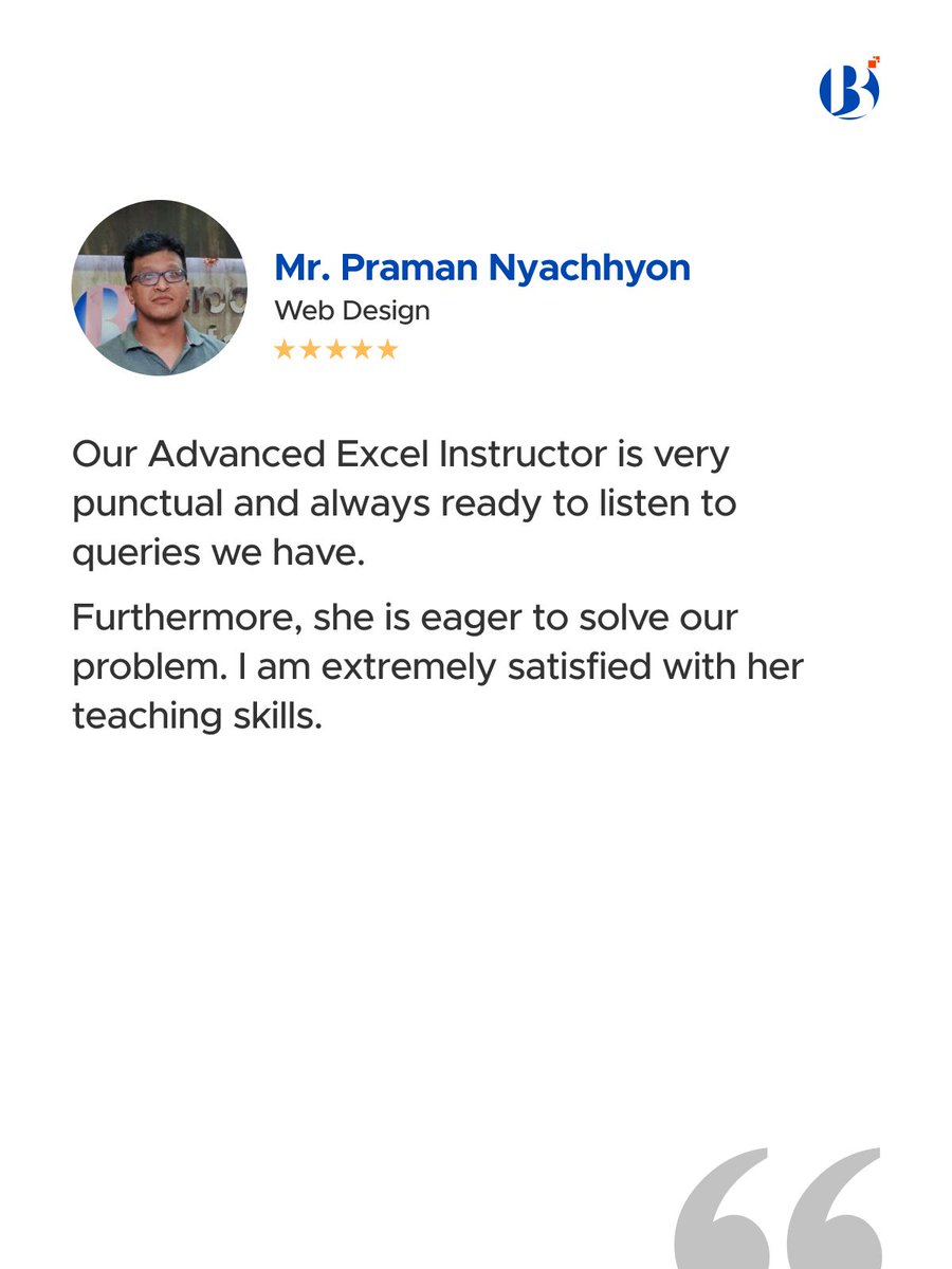 broadwayinfosys's tweet image. Hear what our students have to say about their transformative learning journey at Broadway Infosys - where dreams meet skills.
For further insights and to hear more success stories, visit the link for more information: buff.ly/Ti4NkmX 

#StudentTestimonial