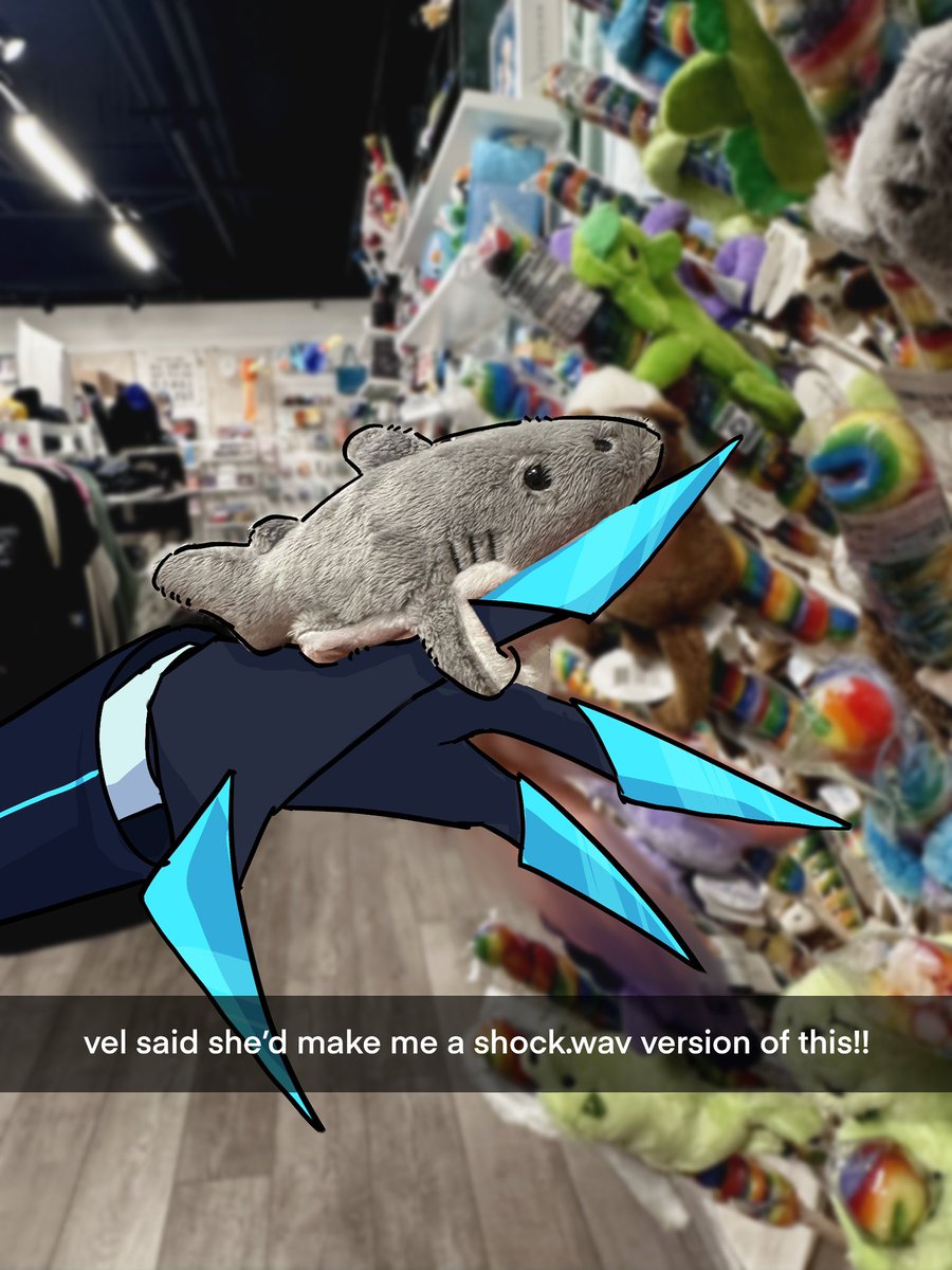 parad0x_art's tweet image. 📺: Found so many shark things today! Can’t wait to get the shok.wav-ifed versions once we get home! 🦈🦈

Thinking of handing these out to VoxTek employees as rewards for achieving monthly milestones
#vox #HazbinHotelVox
