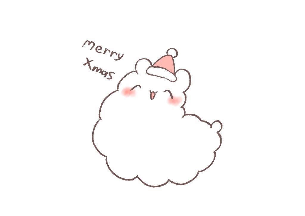 (オリジナル)あるぱかちゃん
 original `Alpaca-chan'
 
 Alpaca chan"Merry Christmas" 
