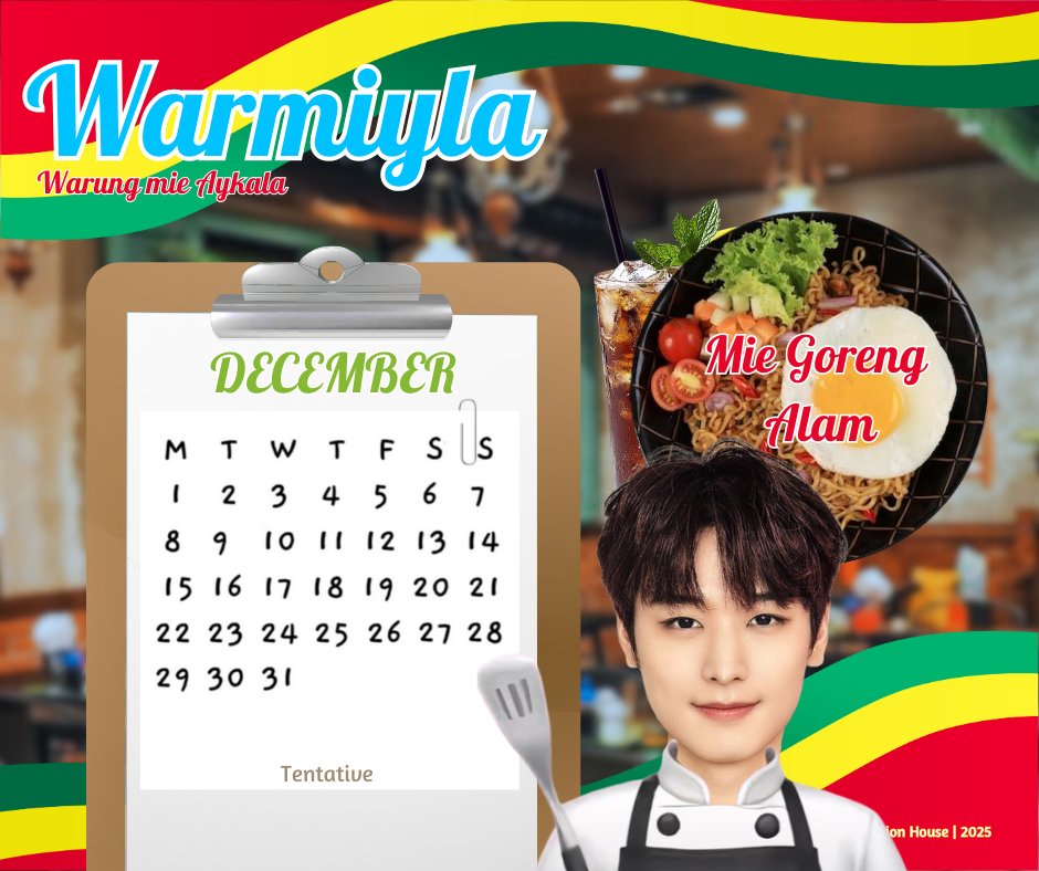 🍽️ Chef 'Aksara Alam Zenamarta'

Our talented chef Alam dengan menu "Mie Goreng Alam" nya tersedia sepanjang bulan dengan pemesanan khusus!