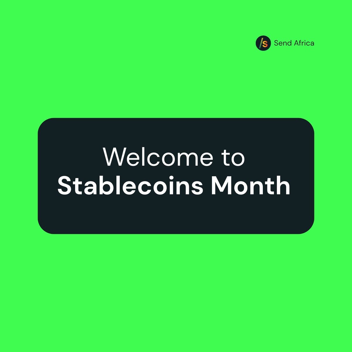 The 2025 Stablecoin Wrap-Up

Send Africa will be making a breakdown on stablecoins concept and how stablecoins are becoming the new backbone of global money movement, with clear and simple insights every day.

Expect deep dives on:
• How stablecoin facilitate faster, cheaper